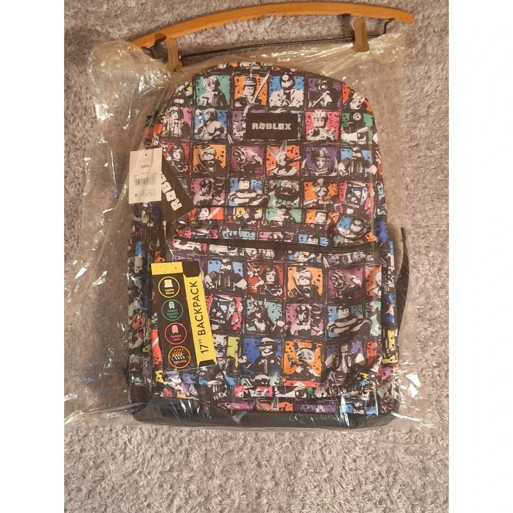 Roblox 17 Inch Backpack All Over Print Avatar Laptop Sleeve NEW Back to School